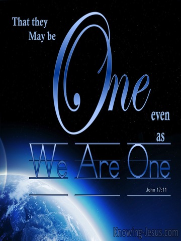 John 17:11 That They May Be One (blue)
